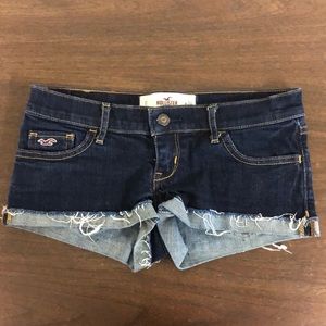 Women's Sz 0 Hollister Denim Booty Shorts